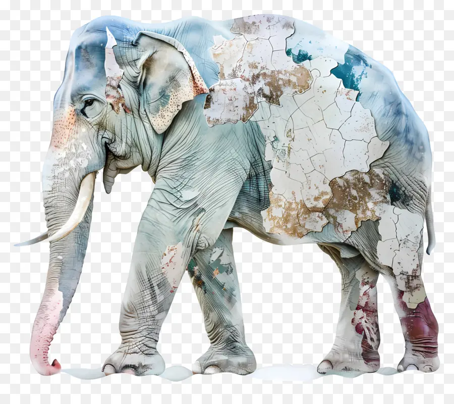 Elefante Indio，Elefante Con Mapa PNG