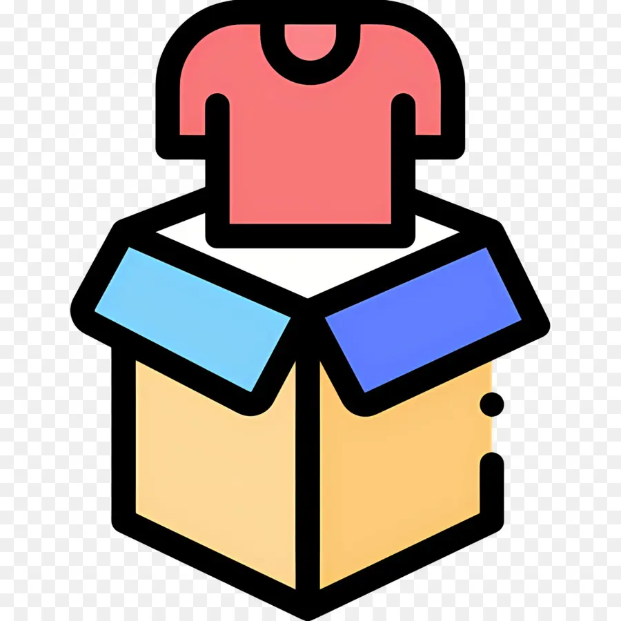 Caja De Ropa，Camisa PNG