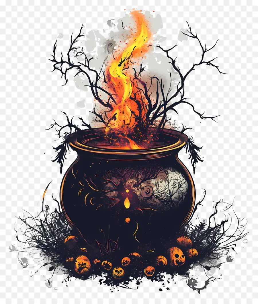 Samhain，Caldero Ardiente PNG