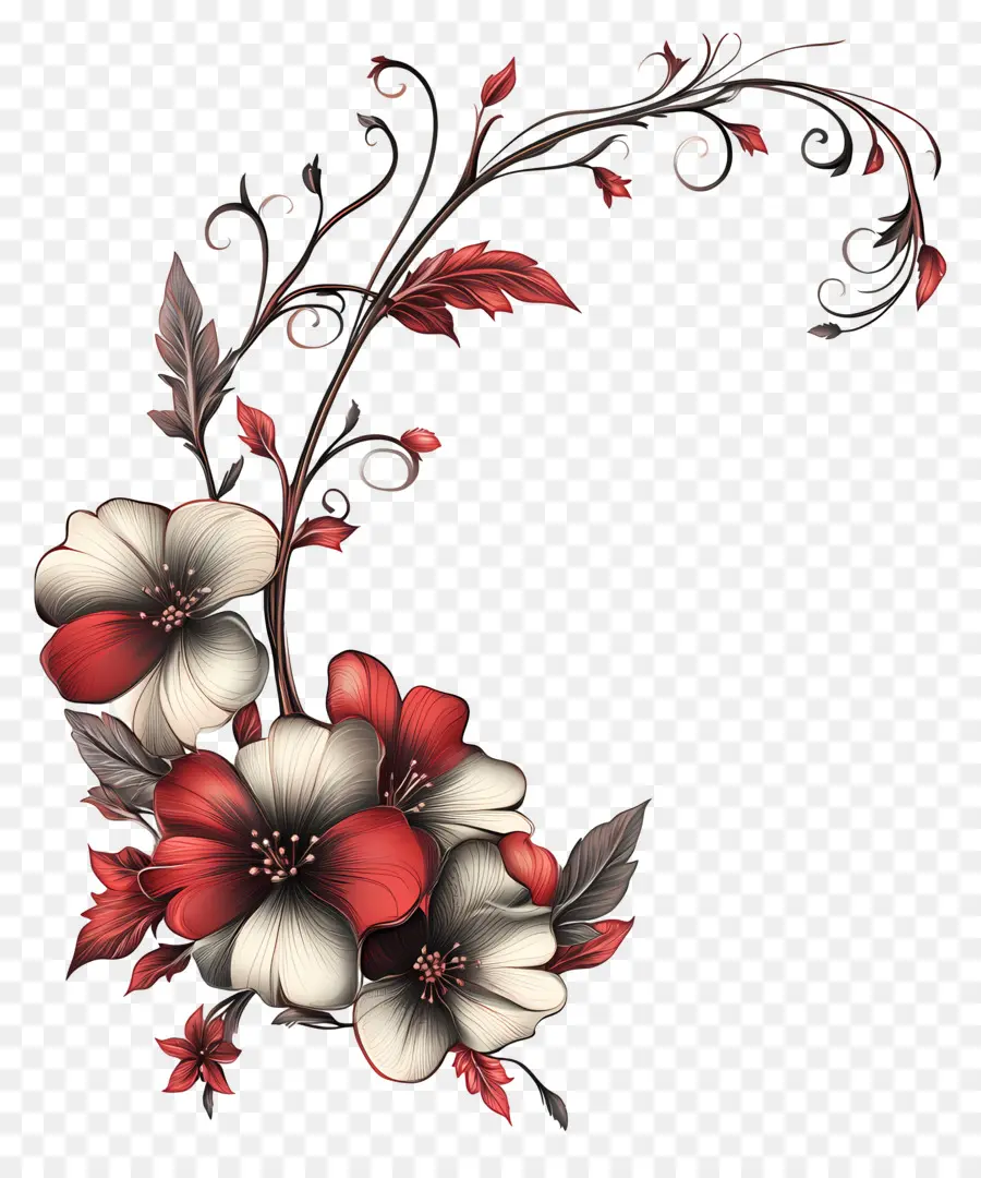 Rincón Floral，Corazón Con Flores PNG