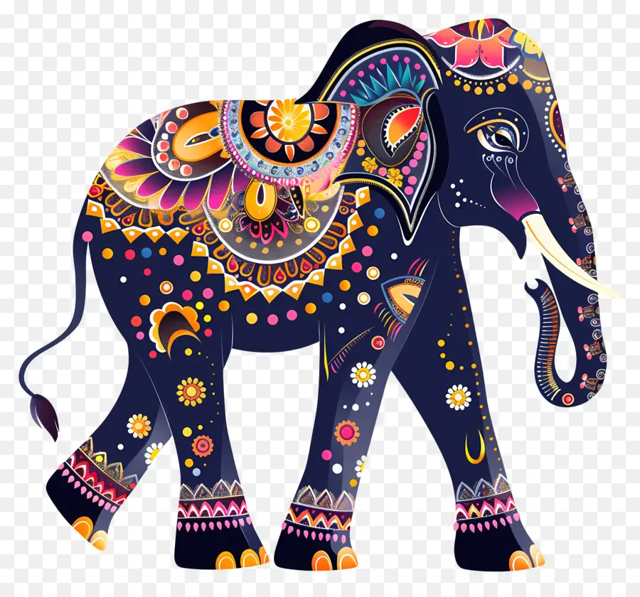 Elefante Indio，Elefante Decorativo PNG