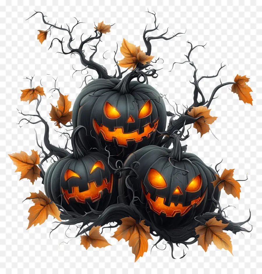 Samhain，Calabazas De Halloween PNG