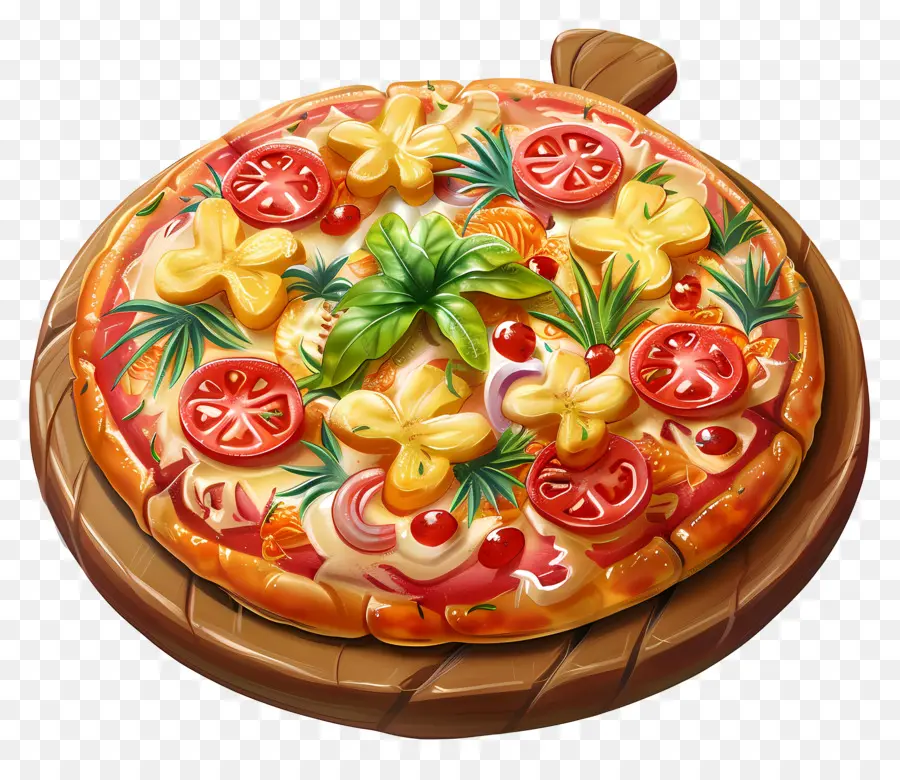 Pizza Hawaiana，Pizza PNG