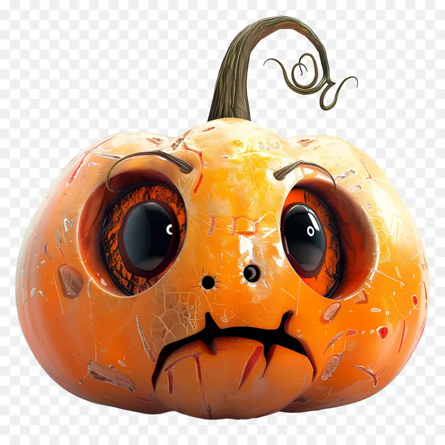 Linda Calabaza De Halloween，Calabaza Enojada PNG