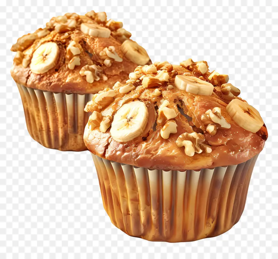 Muffins De Plátano Y Nueces，Muffins De Plátano PNG