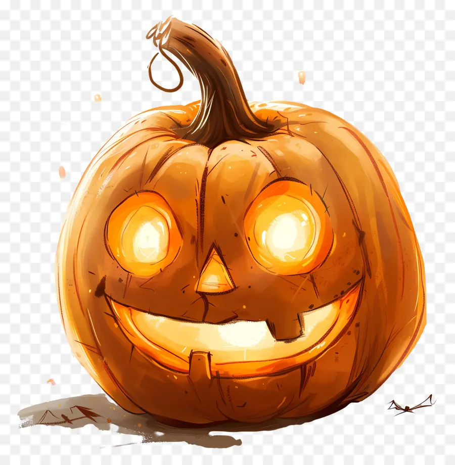 Linda Calabaza De Halloween，Calabaza Sonriente PNG