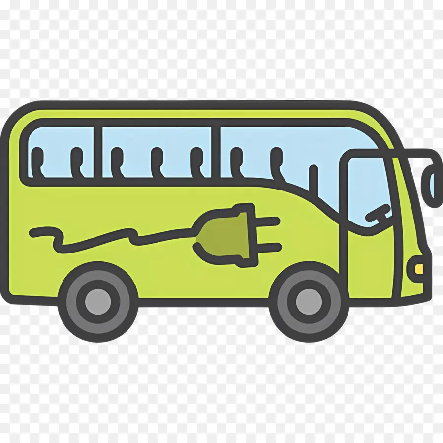 Autobús Escolar，Autobús Eléctrico PNG