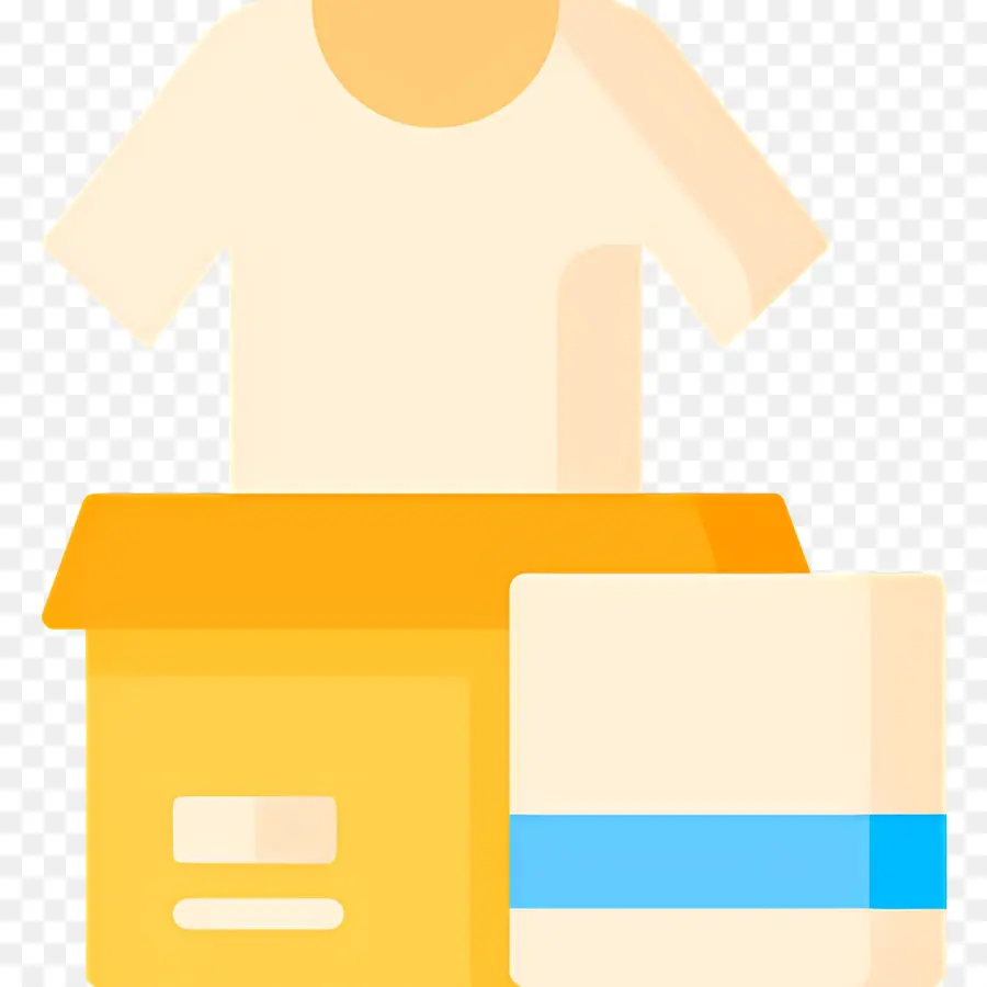 Caja De Ropa，Camisa En Caja PNG