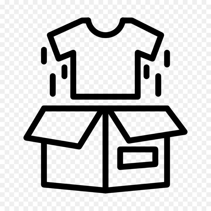 Caja De Ropa，Camisa En Caja PNG