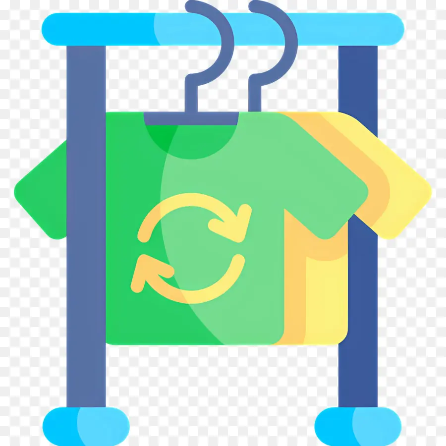 Ropa，Camisetas Verdes Y Amarillas PNG