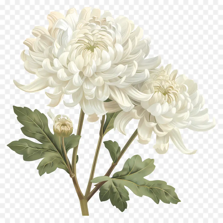 Flores De Crisantemo Blanco，Crisantemos Blancos PNG