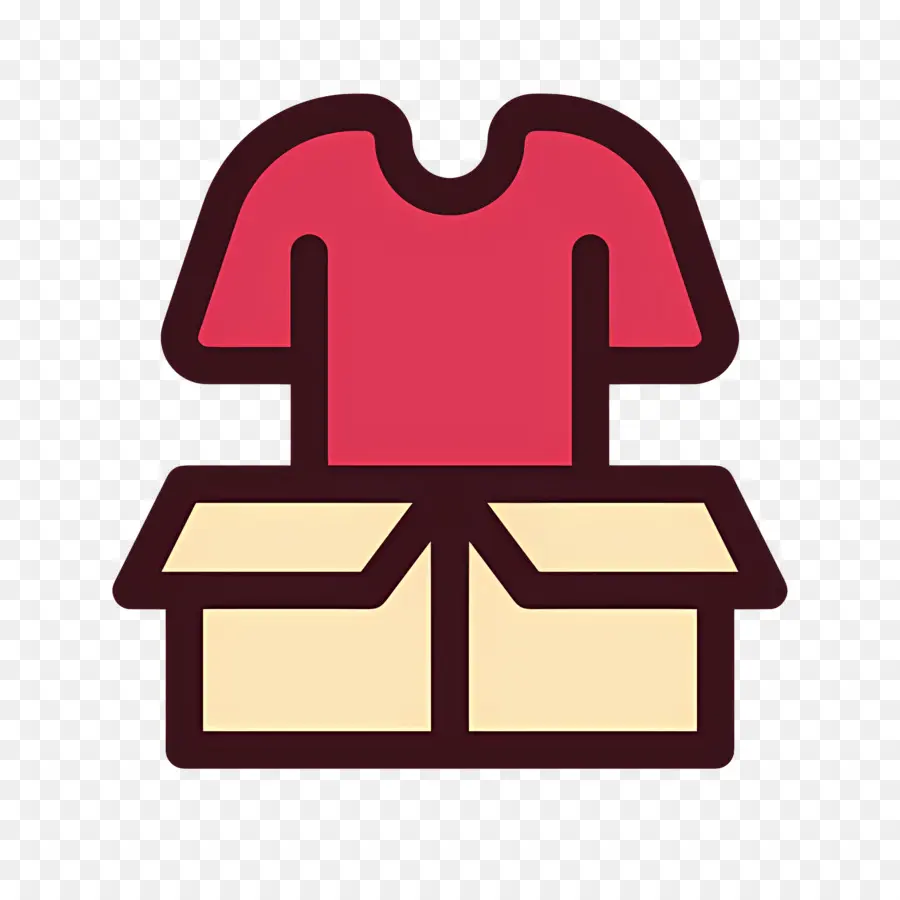 Caja De Ropa，Camisa En Caja PNG