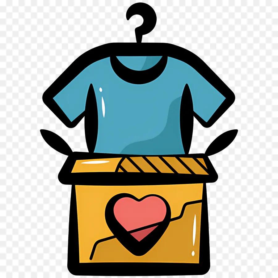 Caja De Ropa，Camiseta Azul PNG