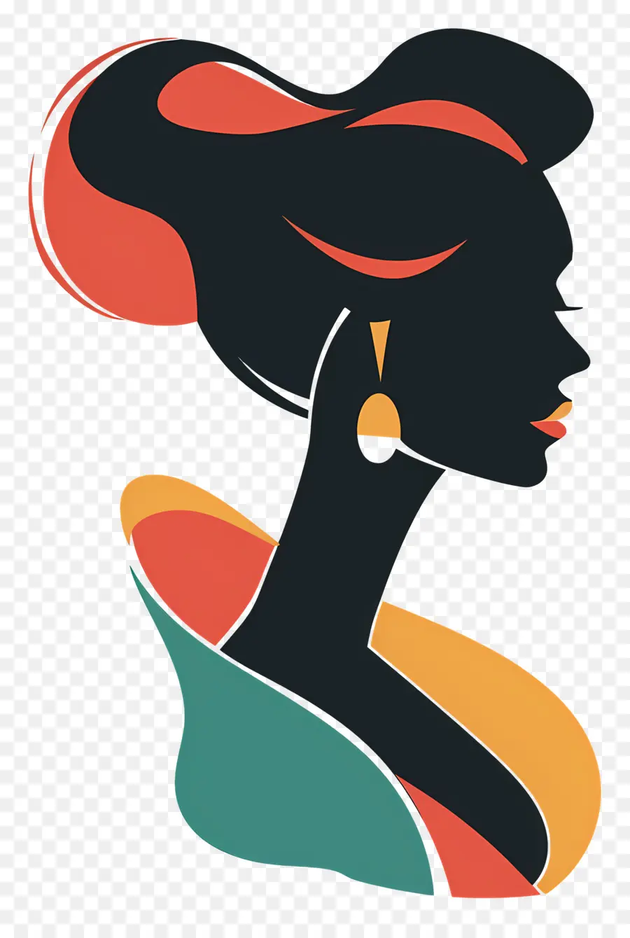 Silueta De Mujer Elegante，Silueta De Mujer PNG