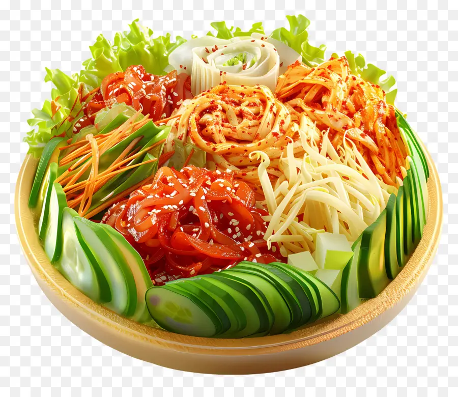 Ensalada De Kimchi Coreano，Ensalada Colorida PNG