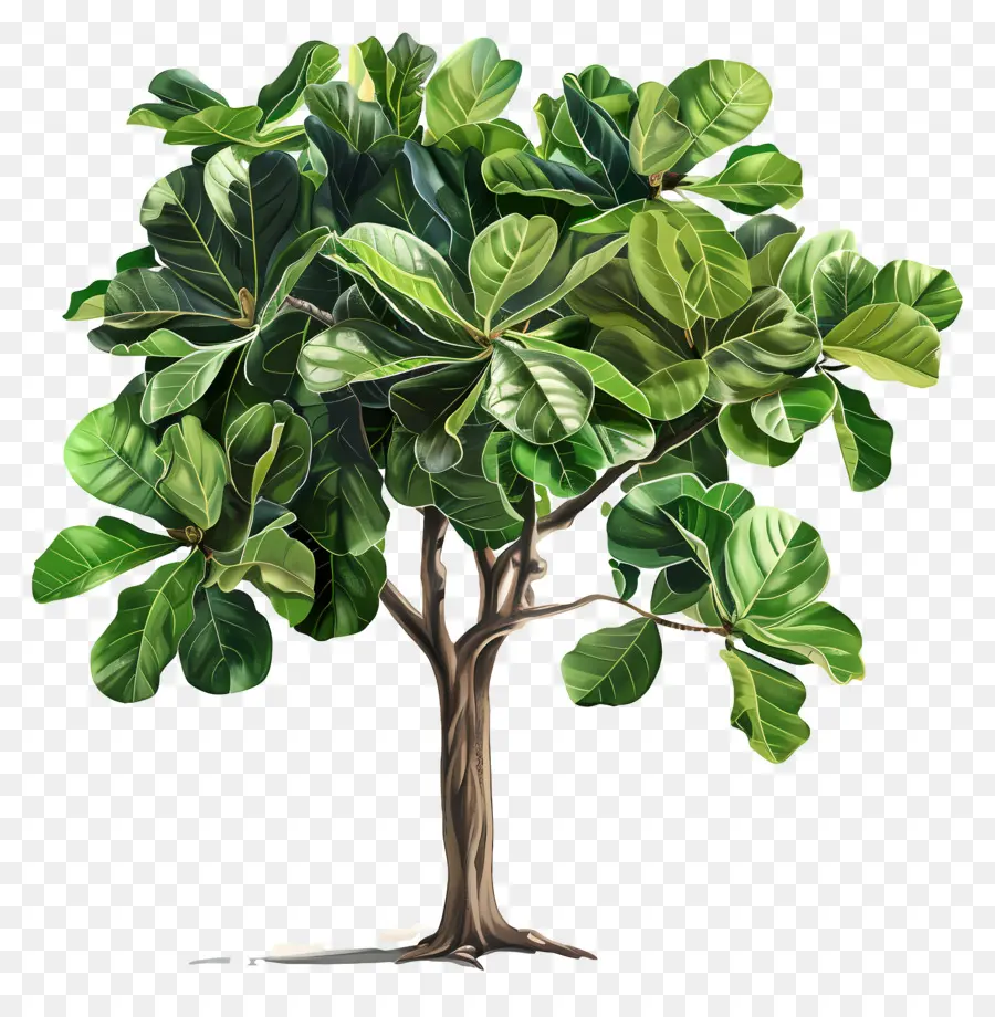 Ficus Lirata，árbol Verde PNG