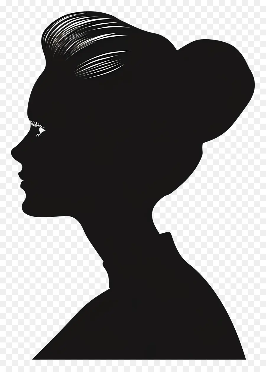 Silueta De Mujer Elegante，Silueta PNG