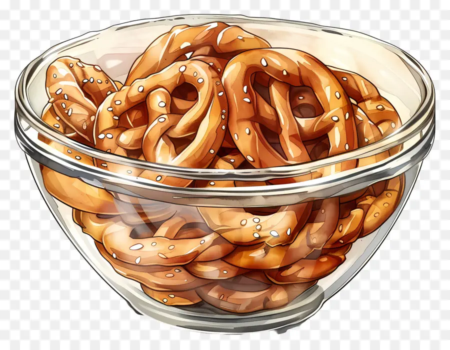 Tazón De Pretzels，Pretzels PNG