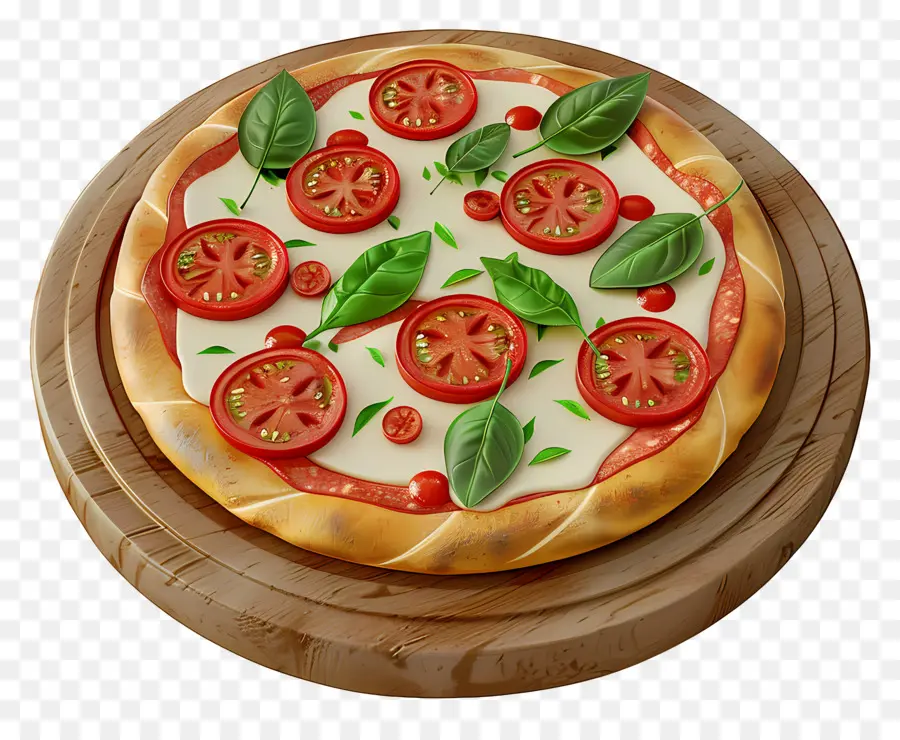 Pizza Margarita，Pizza PNG