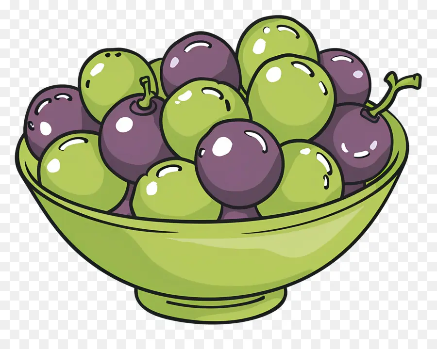 Tazón De Uvas，Fruta PNG