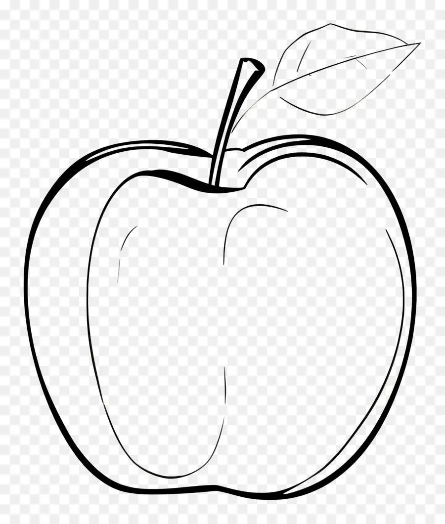 Esquema De Manzana，Contorno De Manzana PNG