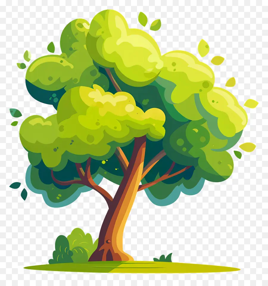 árbol De Dibujos Animados Lindo，Árbol PNG