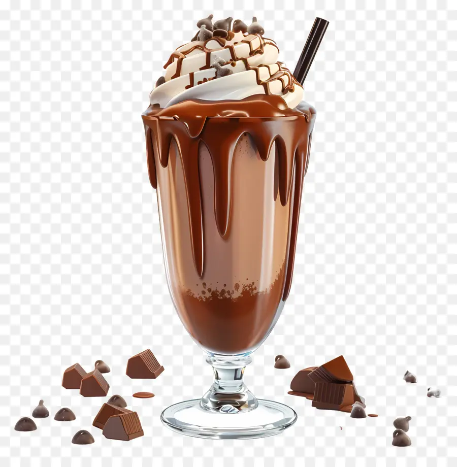 Batido De Chocolate，Postre PNG