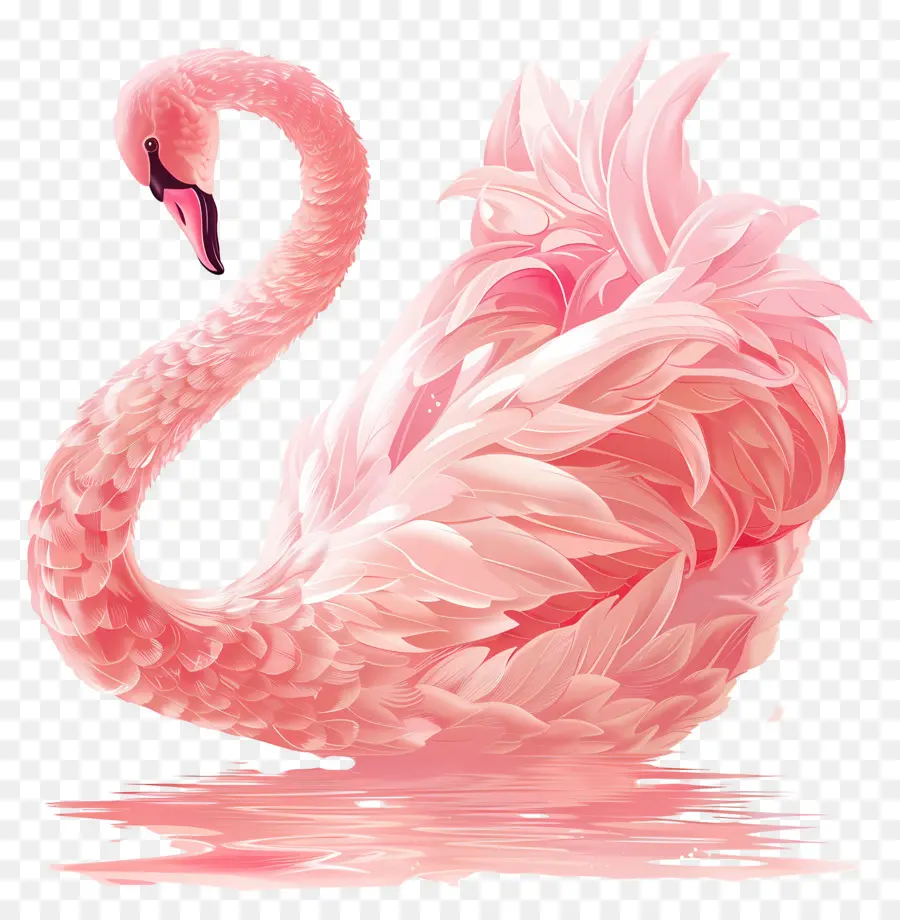 Cisne Rosa，Pájaro PNG