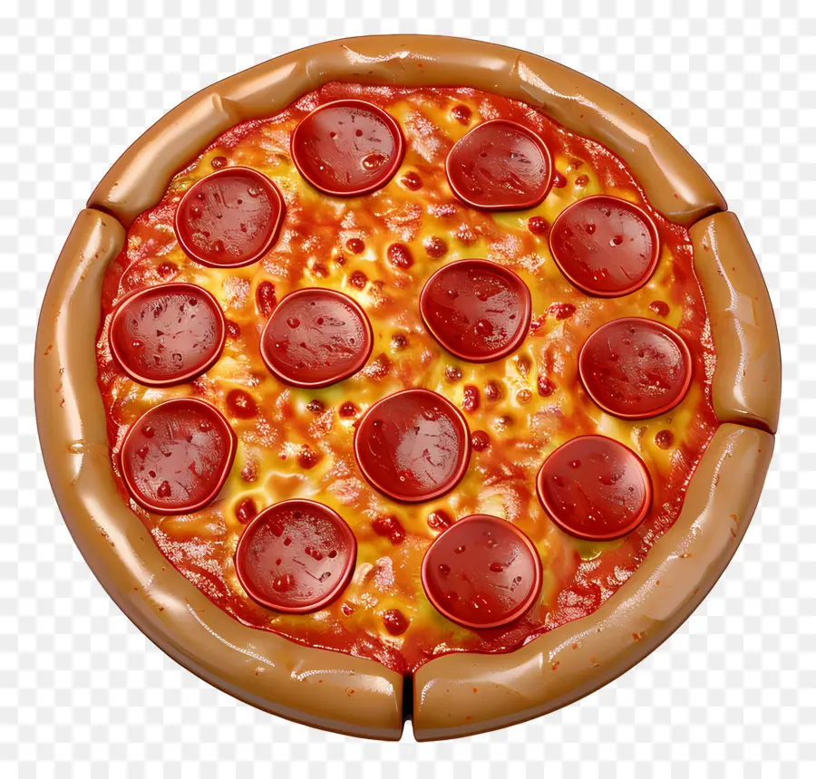 Pizza De Peperoni，Queso PNG