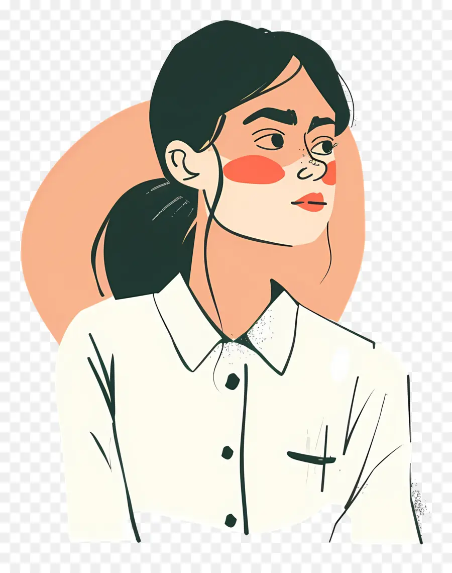 Mujer En Camisa，Mujer PNG