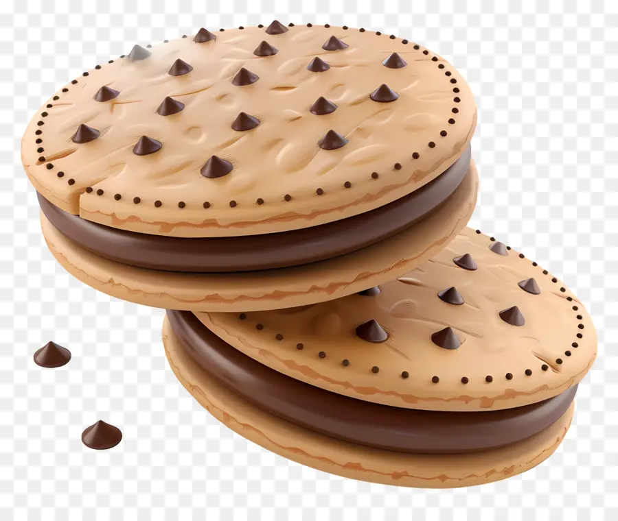 Galletas De Chocolate，Postre PNG