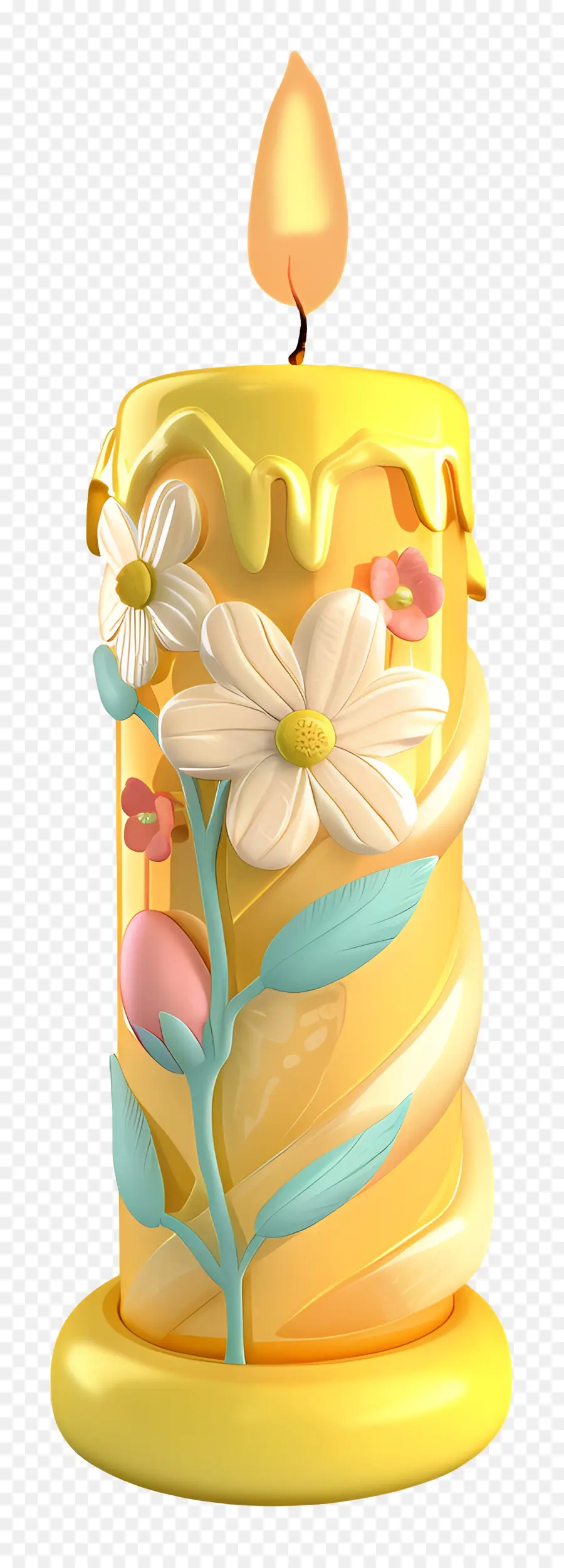 Vela De Pascua，Vela Decorativa PNG