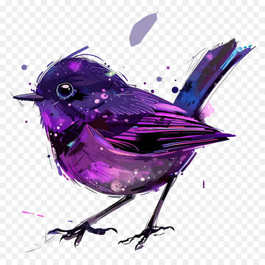 Pájaro Morado，Plumas PNG