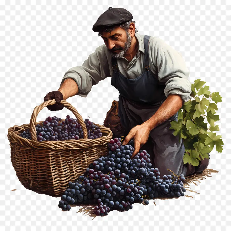 Cosecha De Uvas，Uvas PNG