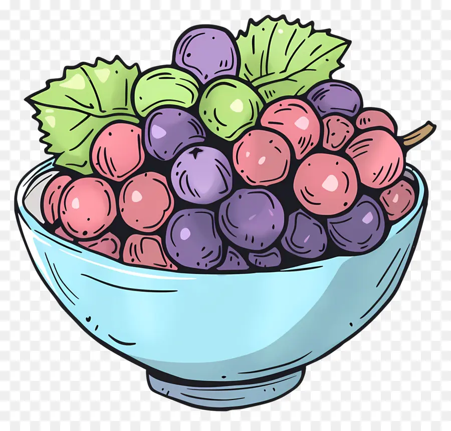 Tazón De Uvas，Fruta PNG