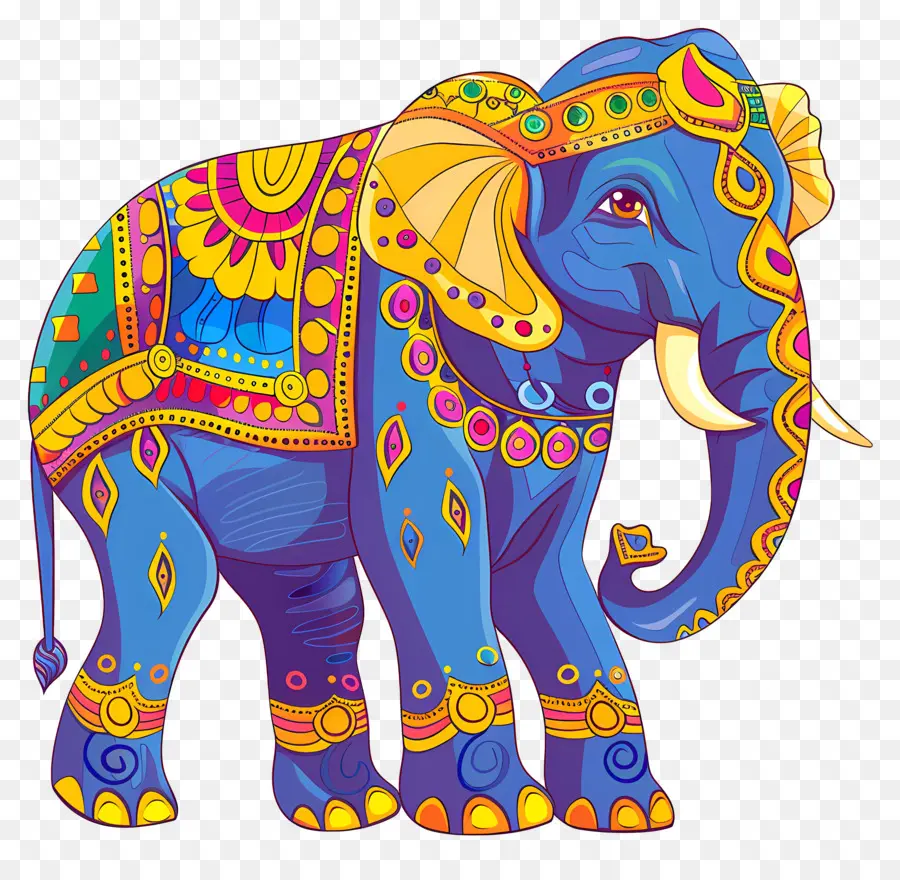 Elefante Indio，Elefante Decorado PNG