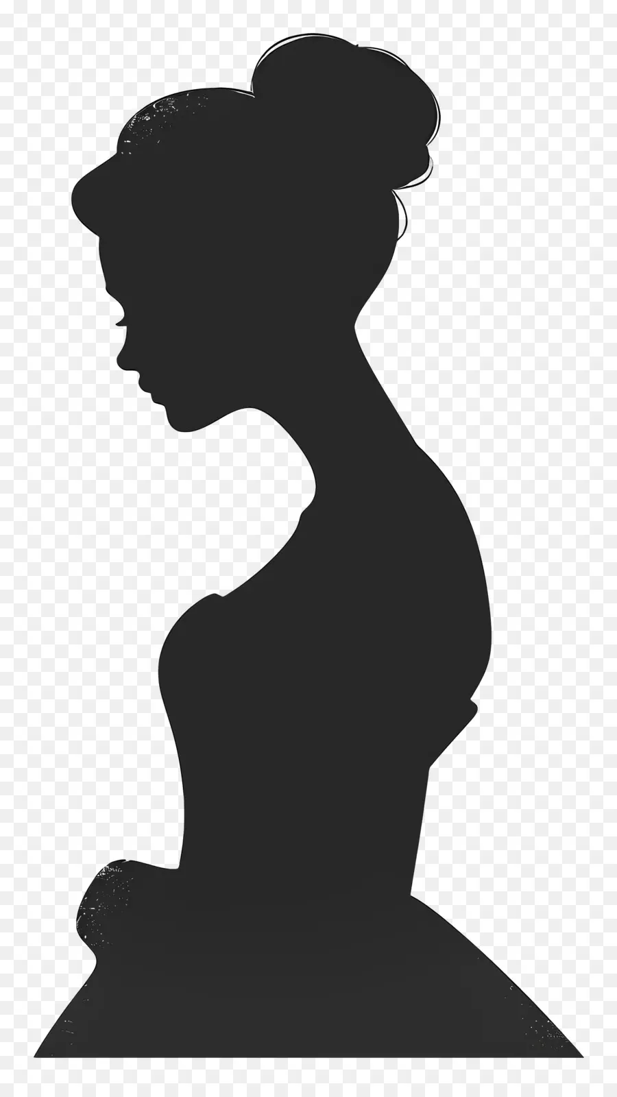 Silueta De Mujer Elegante，Silueta De Una Mujer PNG