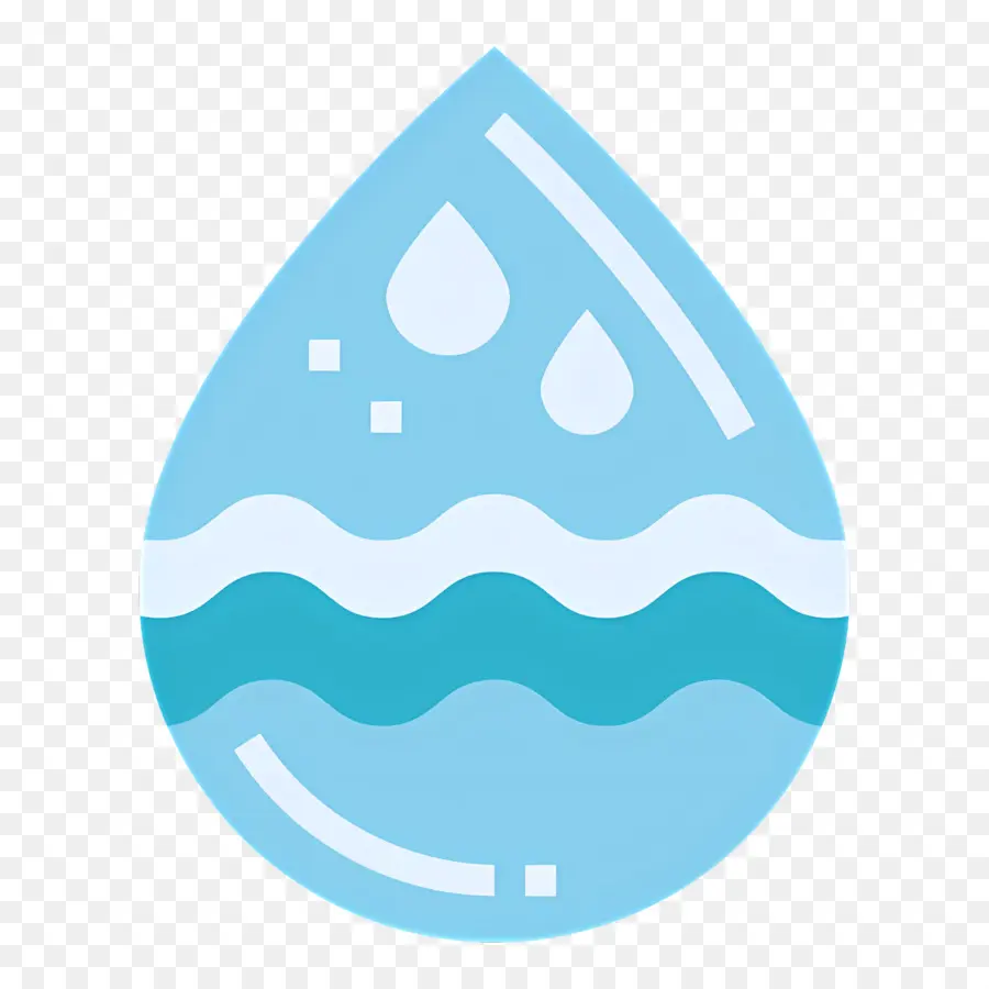 Gota De Agua，Azul PNG