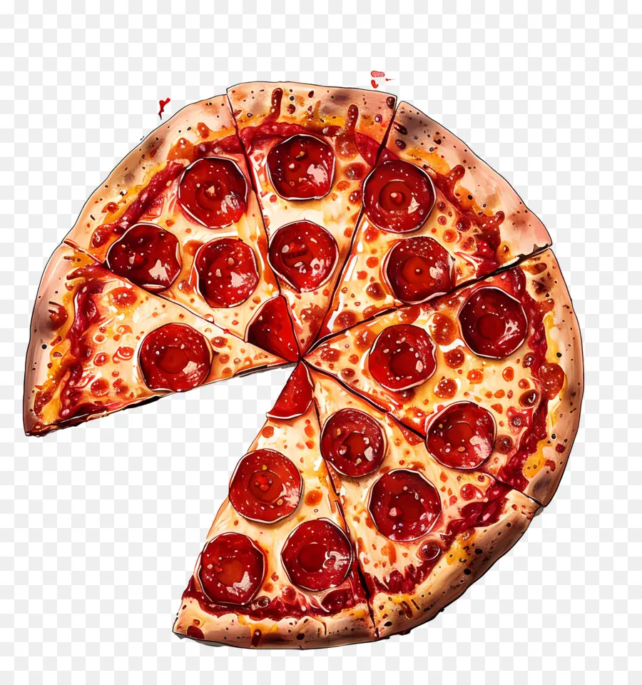 Pizza De Peperoni，Pizza PNG