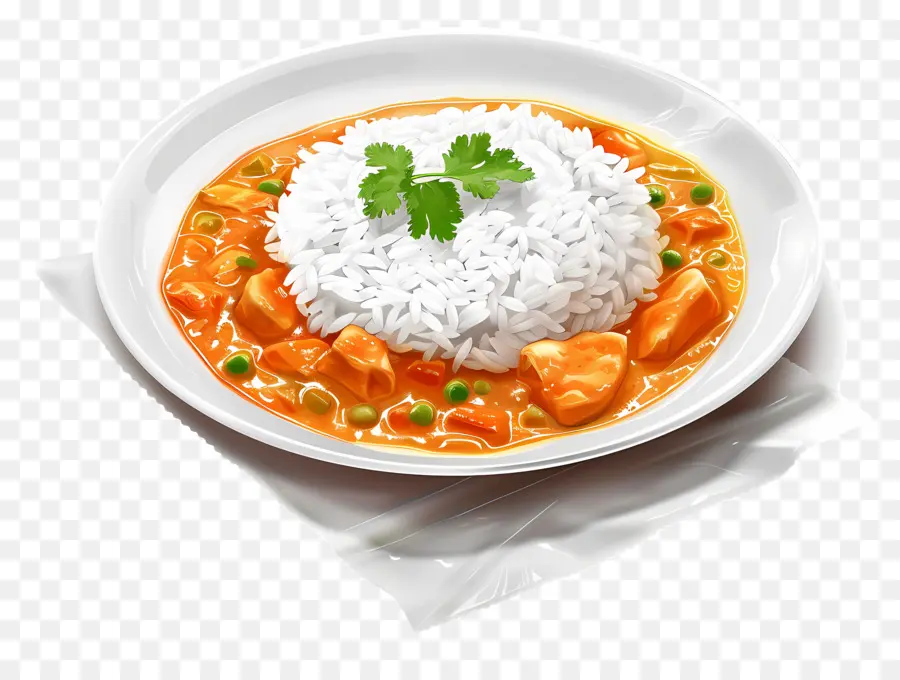 Arroz Y Curry，Plato PNG