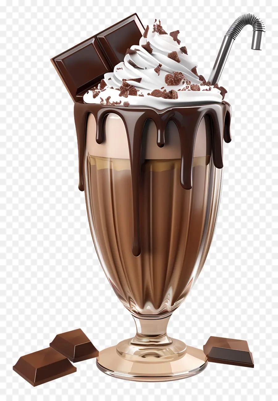 Batido De Chocolate，Postre PNG