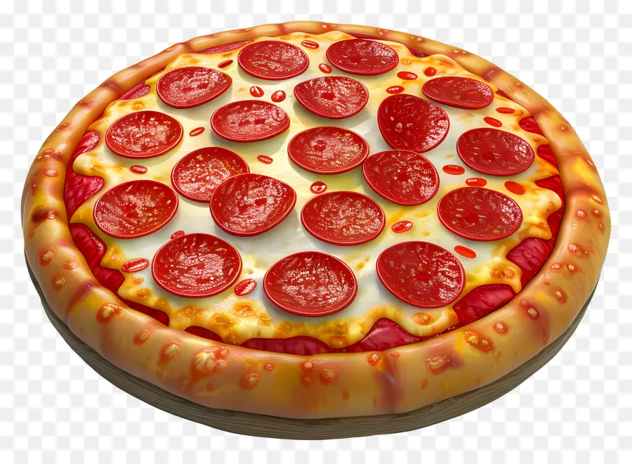 Pizza De Peperoni，Pizza Entera PNG