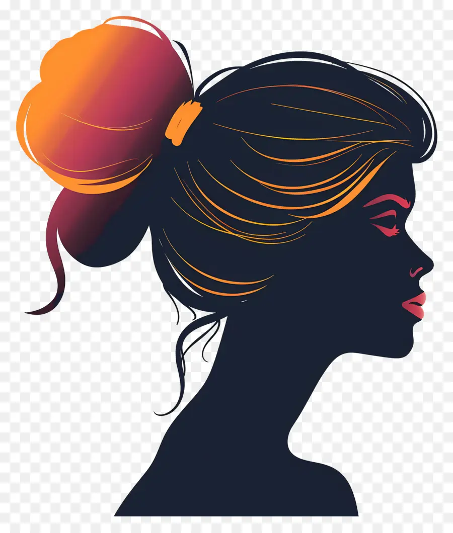 Silueta De Mujer De Belleza，Silueta De Mujer PNG