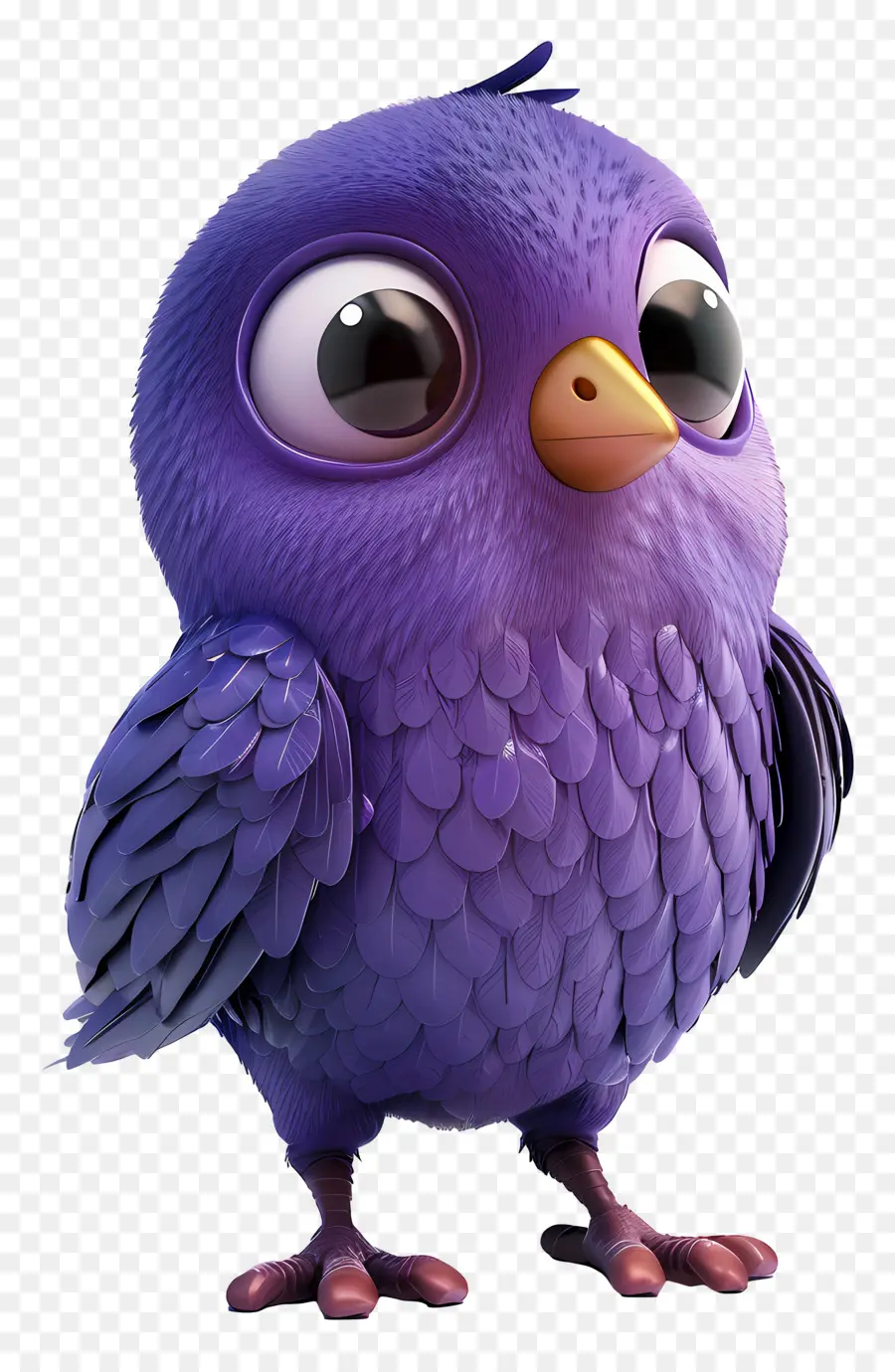 Pájaro Morado，Lindo PNG