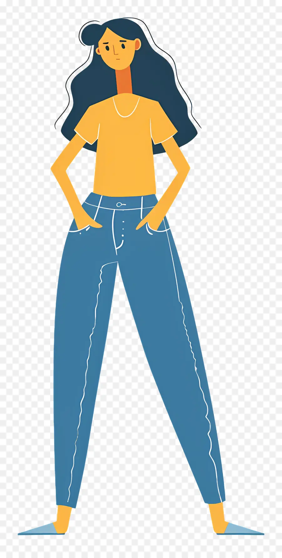 Mujer En Mezclilla，Mujer PNG