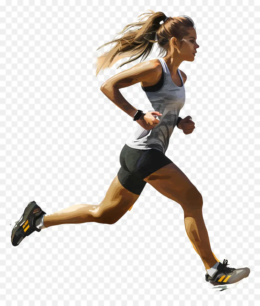 Mujer Trotando，Mujer Corriendo PNG