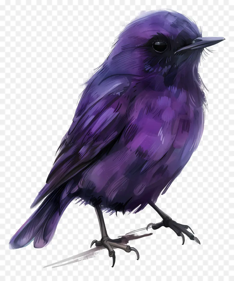 Pájaro Morado，Plumas PNG