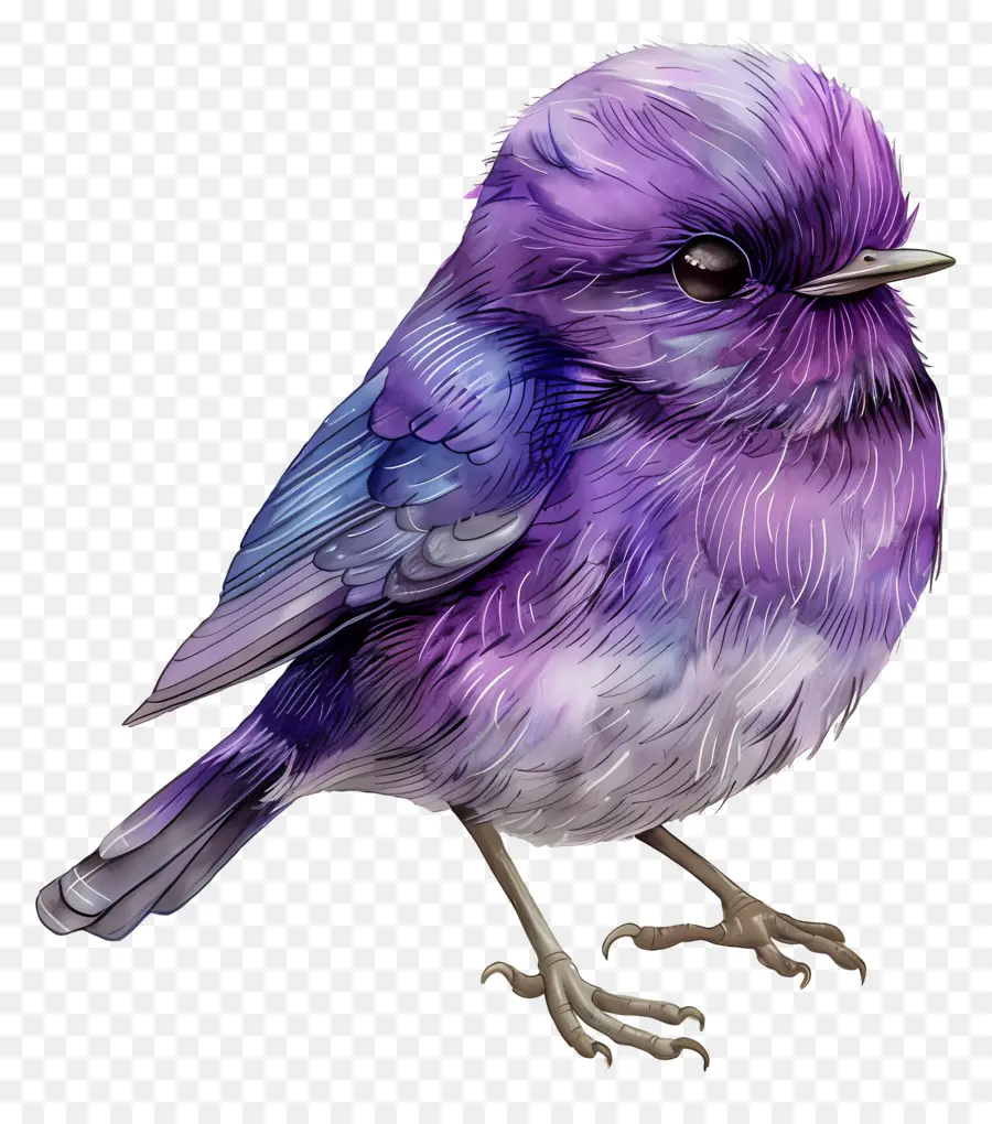 Pájaro Morado，Plumas PNG