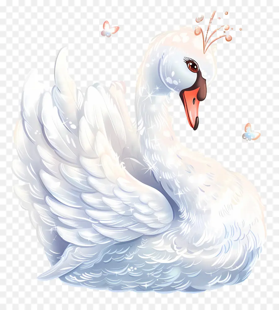 Lindo Cisne，Cisne Blanco PNG