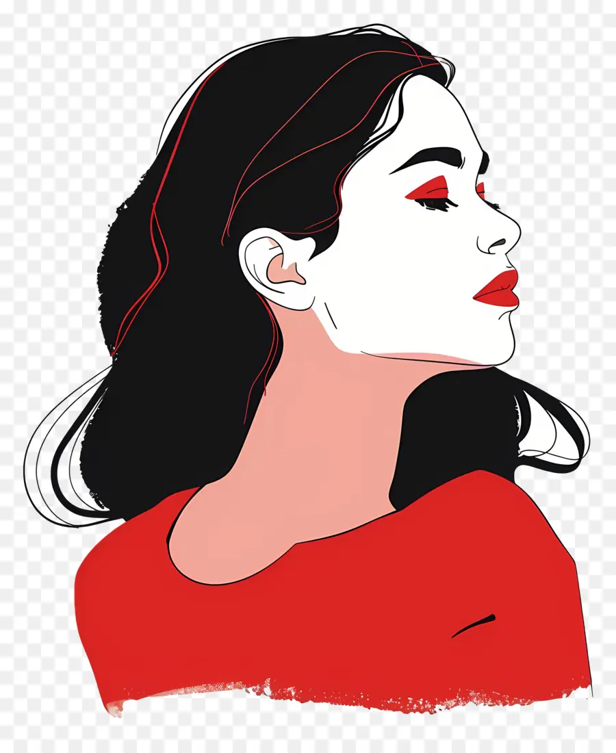 Mujer De Rojo，Mujer PNG